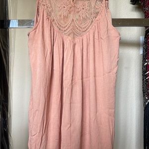 NWT Sleeveless cotton dress with laced top medium